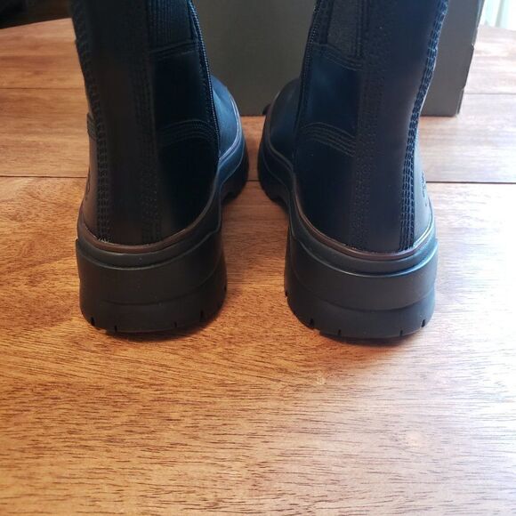 Timberland Malynn Black Full Grain Leather Chukka Boots 7 Waterproof Womens NEW - Picture 5 of 8